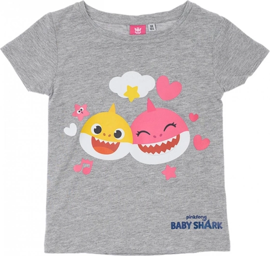 Kids' Baby Shark T-shirt grey