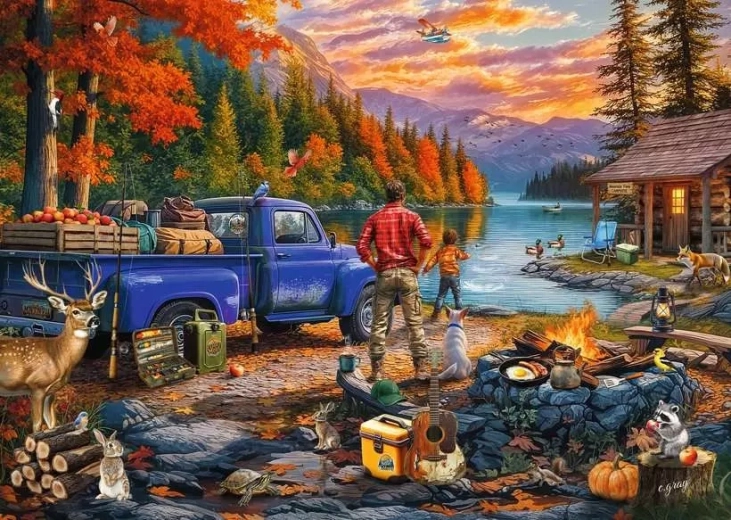 Ravensburger Sunset at the Lake puzzle (300 pieces)