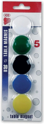 Magnetid 30 mm, 5 tk – värvisegu