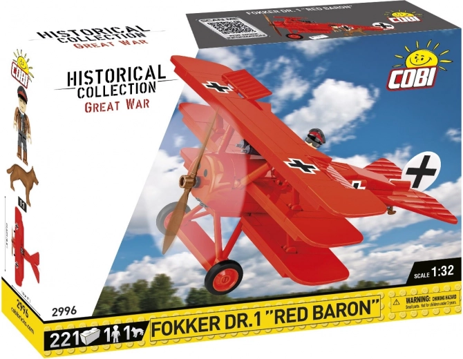 Fokker DR.1 Red Baron Building Set – 221 pieces