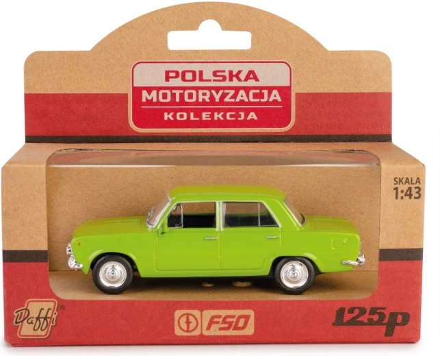 PRL auto mudel Fiat 125p roheline
