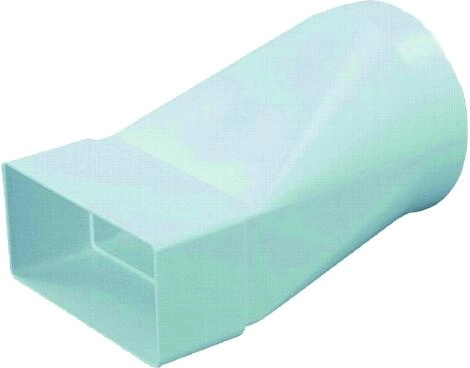 Üleminekutükk 104/110 × 55 mm ümmarguse ja lameda ventilatsioonikanali jaoks