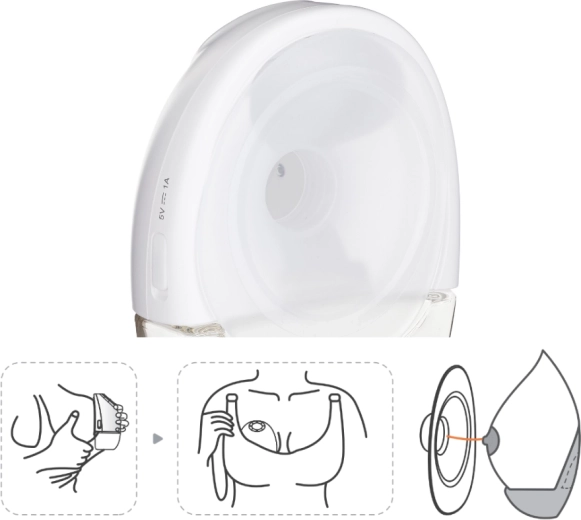 Hands-free pumpamine rinnahoidjas