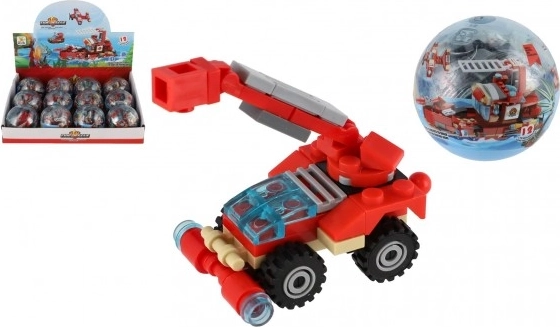 Rescue Vehicles Firefighting Playset in Plastic Sphere