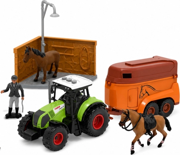 LED-i ja heliga traktor + hobuhaagis