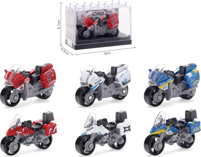 Metallist mootorratta mudel 1:64 – mitu varianti