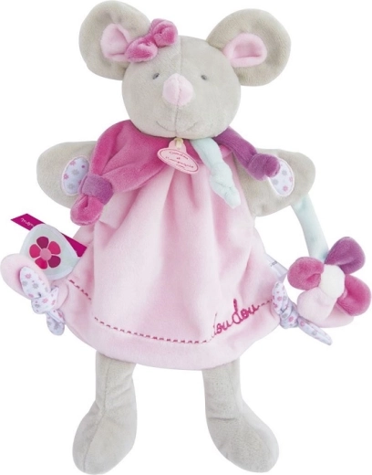 Doudou plush hand puppet mouse 28 cm