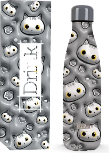 Termos valge kassi motiiviga 500 ml