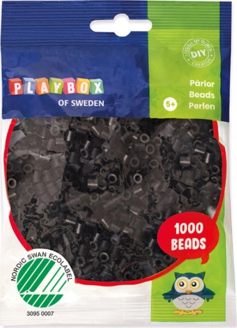 Playbox iron-on beads black 1000 pcs