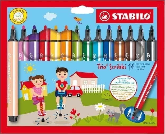 STABILO Trio Scribbi viltpliiatsite komplekt lastele