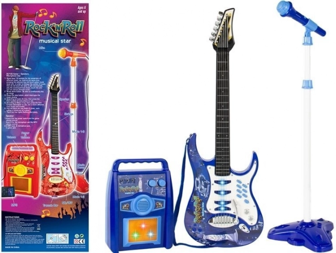 Kids Electric Guitar with Microphone and Amplifier