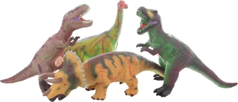 Helidega kummist dinosaurus patareidega
