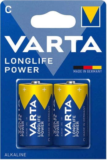 Alusleelispatareid C (LR14) Varta Longlife Power, 2 tk