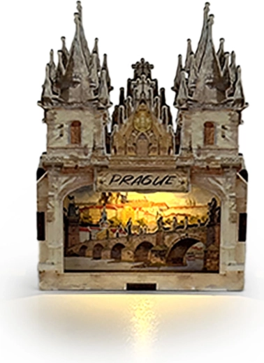 2Kids Toys 3D puidust magnet Praha – Hradčany ja Karli sild - 1 tk