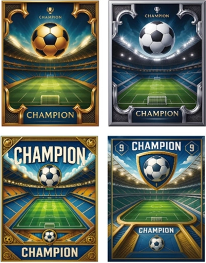 Gift bag with football motif, size S