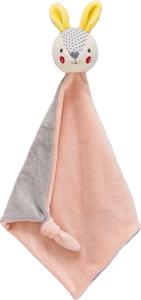 Petit Collage Pink Bunny Lovey in Organic Cotton