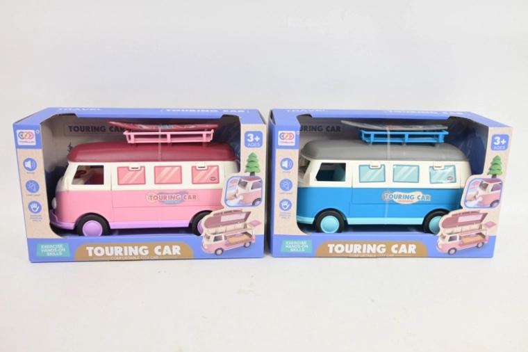 Retro camper van with lights and sounds 24 cm