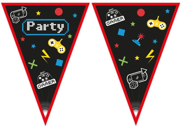Paper Flag Garland Gamer 2.3 m