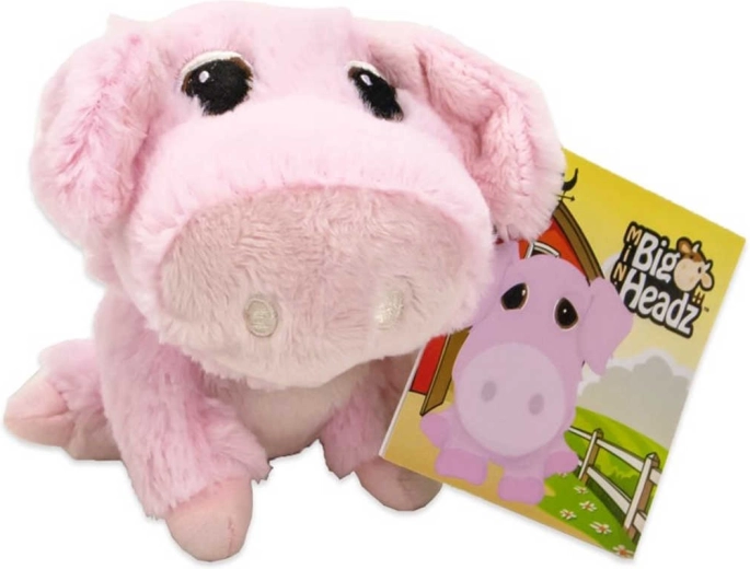Plüüsist põrsas Big Headz 11 cm - 1 tk
