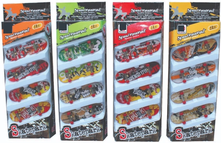 Skatepargi fingerboard’ide multipakk 4 tk