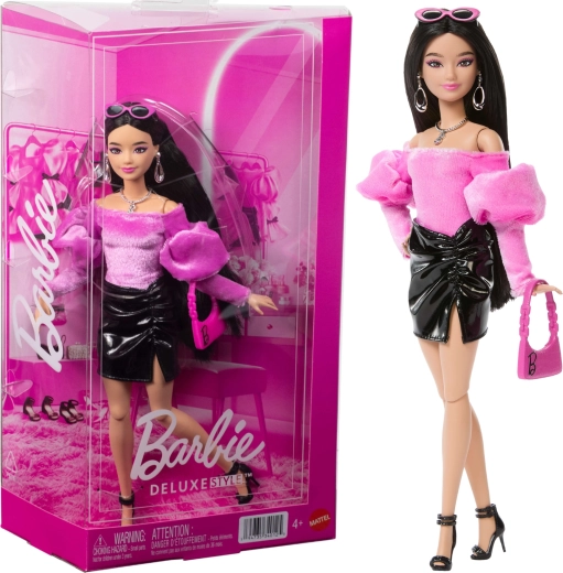 Mattel Barbie Deluxe Style moenukk roosas ja mustas koos aksessuaaridega