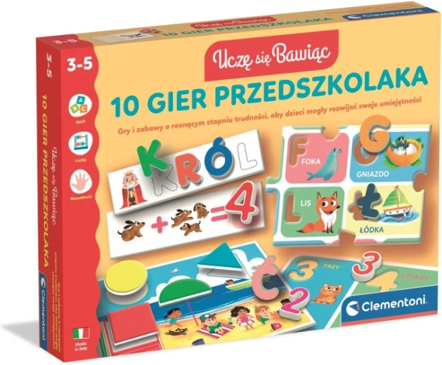 10 mängu eelkooliealistele
