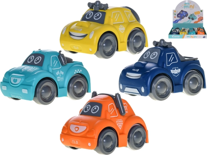 Friction-Powered Police Car 8.5 cm – 4 types