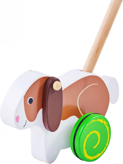 Puidust lükatav jänes Bigjigs Baby