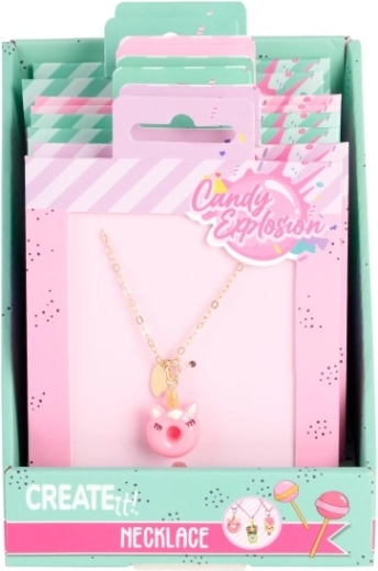 Kids’ necklace with pendant candy explosion – fun sweet motifs