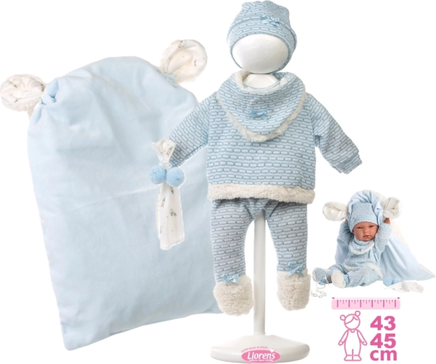 Riiete komplekt beebinukule New Born 40–42 cm koos tarvikutega – 5-osaline komplekt