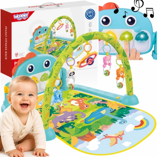 Woopie laste mängutekk dinosaurusekaarega