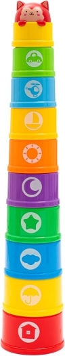 BABY MIX Stacking Numbered Cups with Melody, 10 pieces