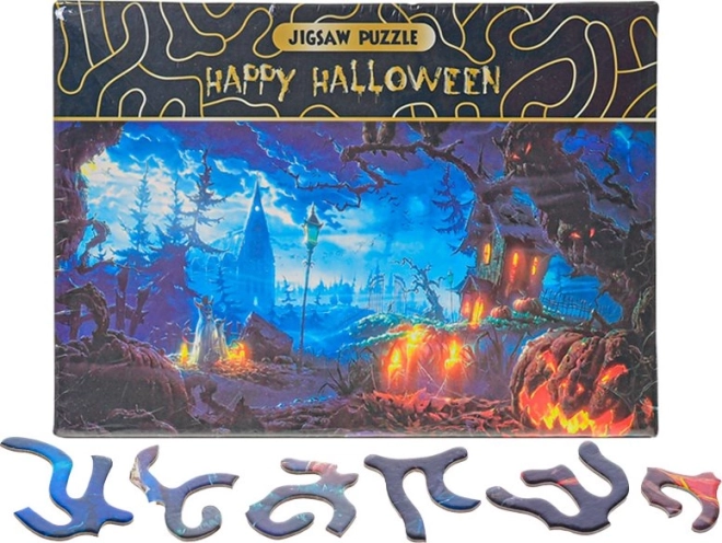 Puzzle Happy Halloween Kõrvitsaaiad 468 tükki