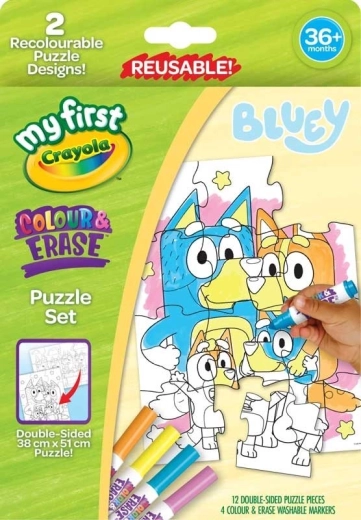 Crayola värvitav pusle Bluey 12 tükki