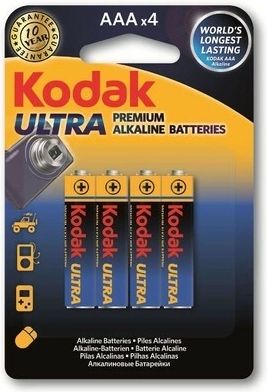 Kodak Ultra Premium aluselised patareid AAA 1,5 V, 4 tk