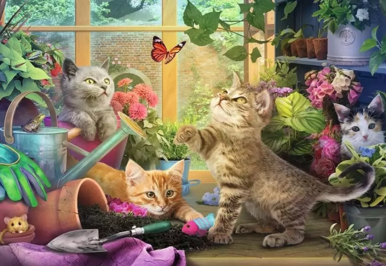 Ravensburger Puzzle Cuddly Kittens XL (200 Pieces)