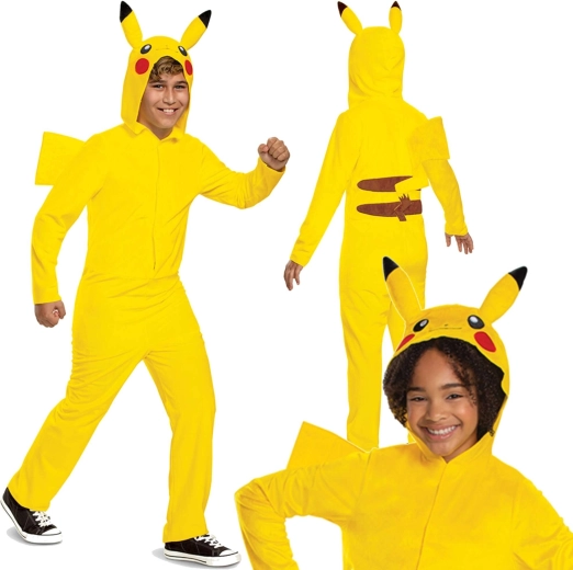 Laste kostüüm POKEMON Pikachu kigurumi 150–163 cm (14–16 a)