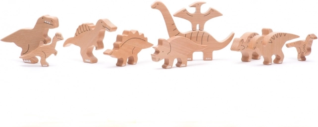 Bajo puidust dinosauruste komplekt 10 tk