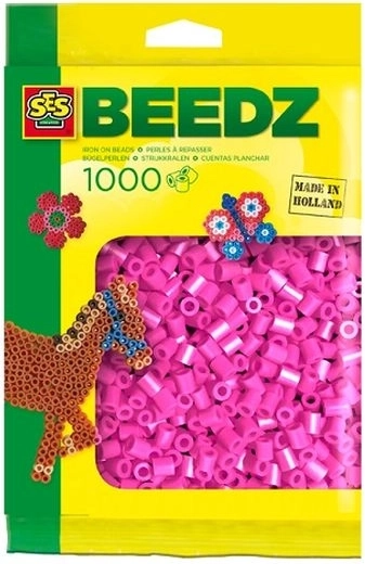 SES Creative iron-on beads 1000 pcs neon pink