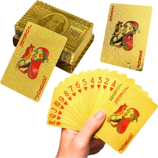 Golden Plastic Playing Cards
