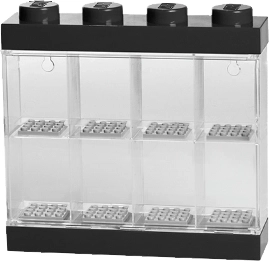 LEGO kollektsionääride vitriin 8 minifiguurile – must
