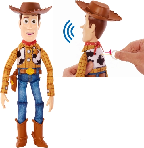Mattel Disney Toy Story interaktiivne pehme figuur Woody 31 cm (ingliskeelne versioon) - 1 tk
