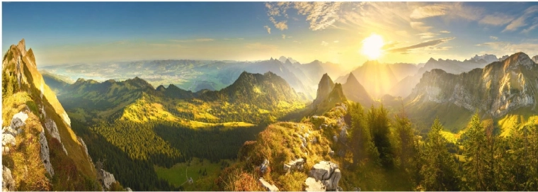 Dino panoraampusle Šveitsi sügis 6000 tükki