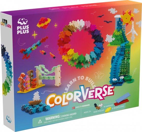 Plus-Plus Learn to Build Rainbow Super Set