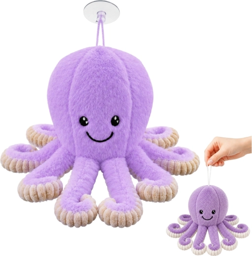 Pehme kaheksajalg iminapaga, lilla 16 cm – 1 tk