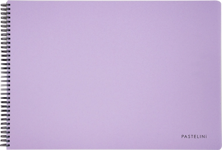 Sketchbook A3 with sturdy wire binding, 40 sheets, purple color