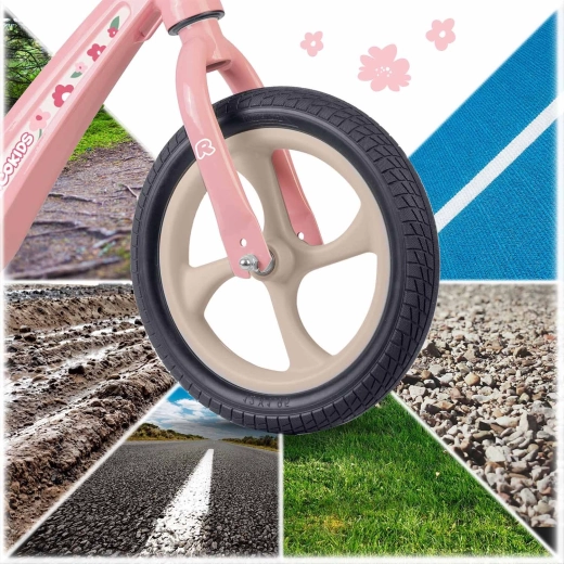 Puncture-proof 12" EVA wheels – comfort with zero maintenance