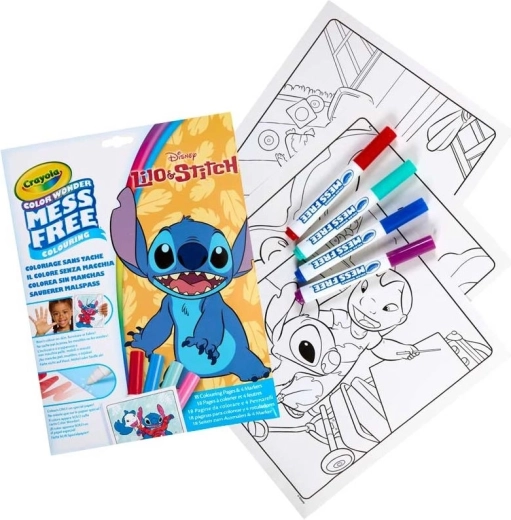 Crayola coloring book Lilo & Stitch Colour Wonder + 4 markers
