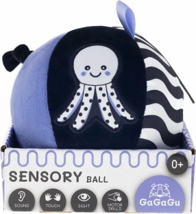 Sensory plush ball with bell GAGAGU for babies