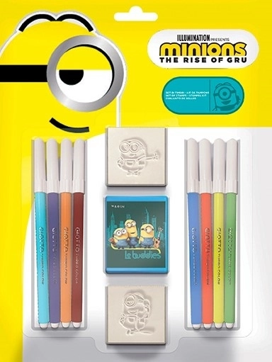 Multiprint Minions stamp set – 2 stamps and 8 markers